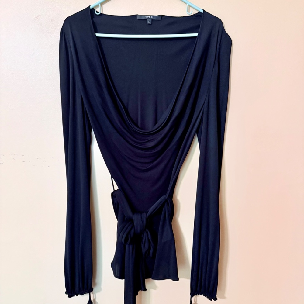 GORGEOUS **GUCCI** Black lightweight shirt Sz Medium